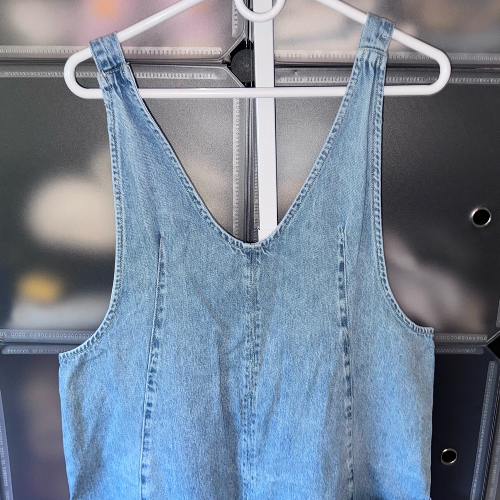 Free People We The Free High Roller Jumpsuit Adjustable Straps in Kansas L - Picture 7 of 15